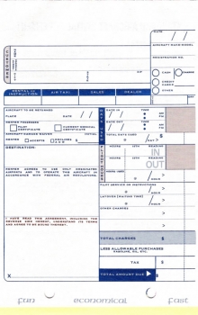 Aircraft Rental Form