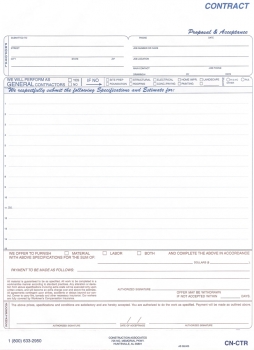 Contractor/Estimate Form