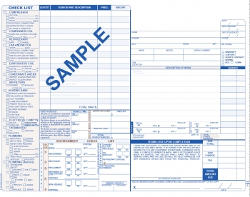 Heating, Air Conditioning & Plumbing Combination Form