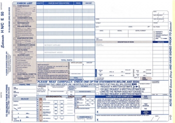 Heating & A/C $50.00 Estimate Form