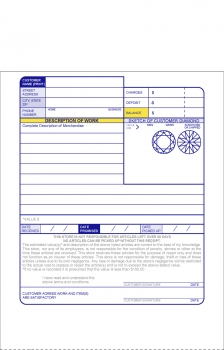 Jewelry Repair Form for Fine Jewelry